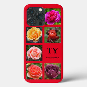 Rozen Collage #1 Rode iPhone 13 Pro Hoesje