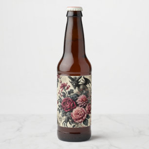 🔥 Rozen Crematorium – Gotisch Victoriaans Bier Etiket