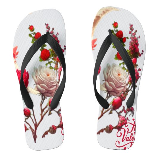 Rozen dag teenslippers (Voetbed)