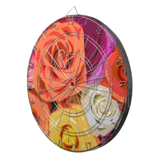 Rozen Dartbord (Voorkant Rechts)
