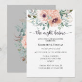 Rozen de nacht voor de repetitie van het diner kaart (Voorkant / Achterkant)