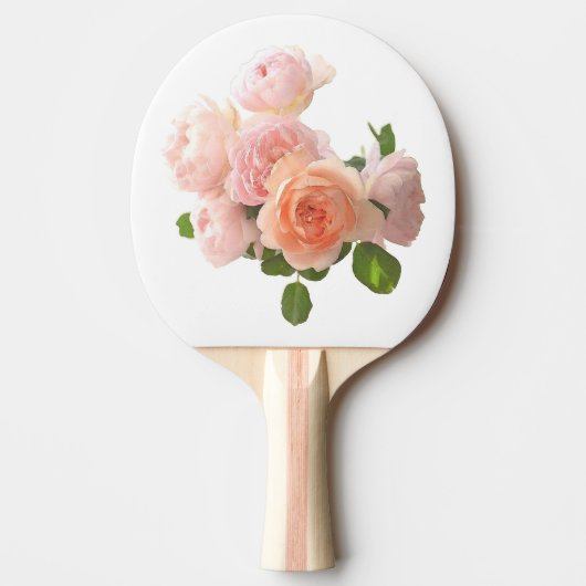 Rozen Design Moderne Elegant Custom Sjabloon Tafeltennisbatje (Voorkant)