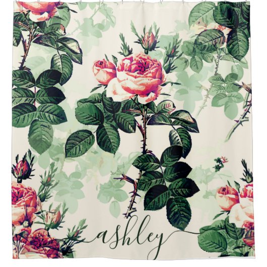  Rozen Douchegordijn (Voorkant)