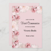 Rozen Eerste uitnodiging van de gemeenschap (Voorkant / Achterkant)