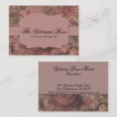 Rozen Elegant Visitekaartje (Voorkant / Achterkant)