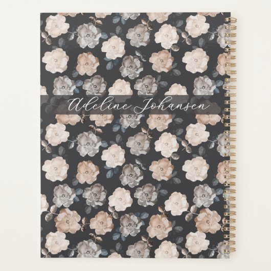 Rozen Elegante Gepersonaliseerde Dagboek Planner (Achterkant)