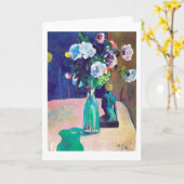 Rozen en beeldjes, gauguin kaart (Gele Bloem)