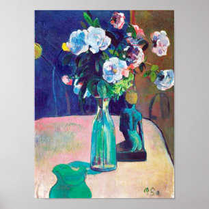 Rozen en beeldjes, gauguin poster