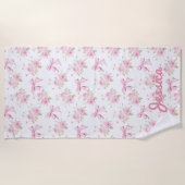 Rozen en bogen Coquette Strandlaken (Voorkant)