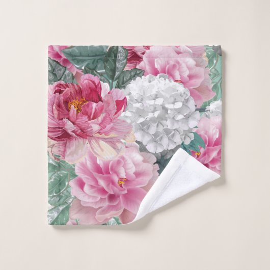 Rozen en brandkranen washandje (Wasdoekje)