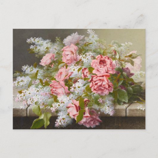  Rozen en Briefkaart van de Blanco Lilacs (Voorkant)