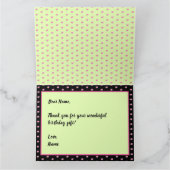 Rozen en Dahlias Dank je wel Kaart (Binnen)