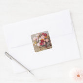 Rozen en Daisies Vierkante Sticker (Envelop)