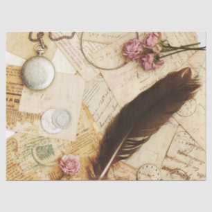 Rozen en doezelaar voor bureaus tissuepapier