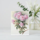 Rozen en een bloem door Paul de Longpre Briefkaart (Staand voorkant)