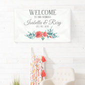  Rozen en Eucalyptus Bouquet Wedding Banner (Insitu)