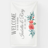  Rozen en Eucalyptus Bouquet Wedding Banner (Verticaal)