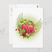 Rozen en harten briefkaart (Voorkant / Achterkant)