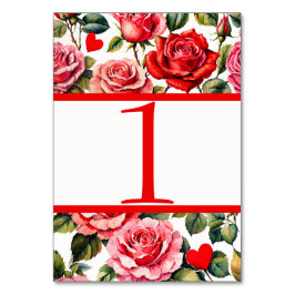  Rozen en harten tafel Kaart