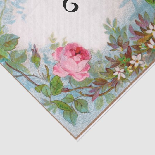 ROZEN EN JASMIJNMONOGRAM TISSUEPAPIER (Detail)