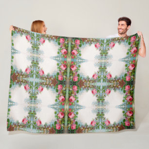 ROZEN EN JASMINEN VLOERINGEN FLEECE DEKEN