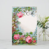 ROZEN EN JASMINEN ZWEEFSELMONOGRAM (Staand voorkant)