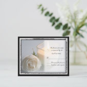 Rozen en kaarsen rsvp (Staand voorkant)