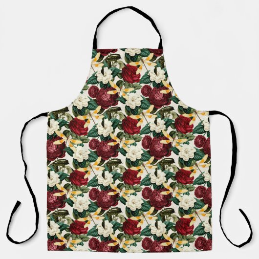 Rozen en libellen (Design 8) Schort (Voorkant)