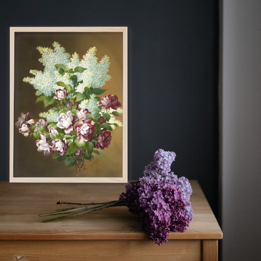 Rozen en Lilacs Poster