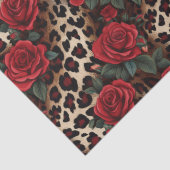 Rozen en luipaardprint tissuepapier (Detail)