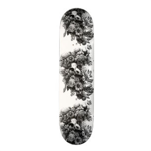 Rozen en molen - zwart skateboard