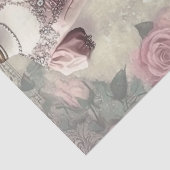 Rozen en naaien Ephemera Pattern Tissuepapier (Detail)