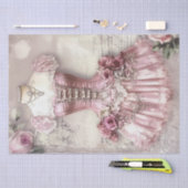 Rozen en naaien Ephemera Pattern Tissuepapier (Craft)