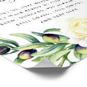 Rozen en Olijfweddenschappen Poster (Hoek)