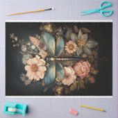  Rozen en ontkoppeling van Dragonfly Tissuepapier (Craft)