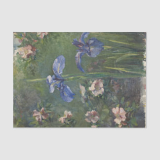  Rozen en Paarse Irissen  Bloemen Tissuepapier