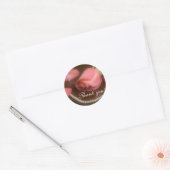 Rozen en parels ronde sticker (Envelop)