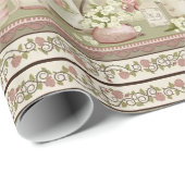 Rozen- en pieppapier Cadeaupapier (Rol Hoek)