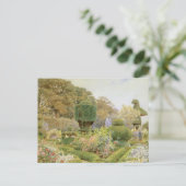 Rozen en Pinks van Elgood,  Engelse tuin Briefkaart (Staand voorkant)