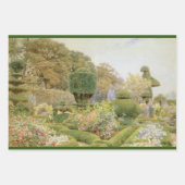 Rozen en Pinks van Elgood,  Engelse tuin Inpakpapier Vel (Voorkant 2)