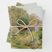 Rozen en Pinks van Elgood,  Engelse tuin Inpakpapier Vel (In situ)