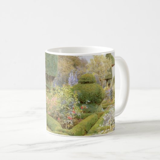 Rozen en Pinks van Elgood,  Engelse tuin Koffiemok (Voorkant rechts)