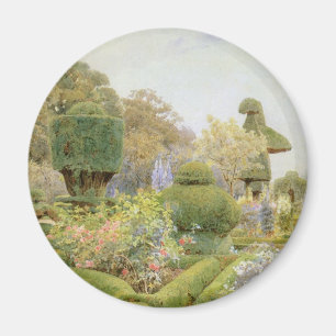 Rozen en Pinks van Elgood,  Engelse tuin Magneet