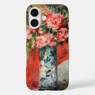 Rozen en pioenen in een vaas Renoir iPhone 16 Hoesje