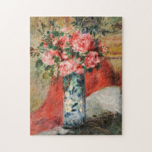 Rozen en pioenen in een vaas   Renoir Legpuzzel