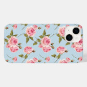 Rozen- en poolpuntenpatroon Case-Mate iPhone case (Achterkant (horizontaal))