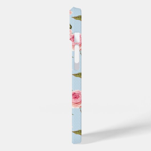 Rozen- en poolpuntenpatroon Case-Mate iPhone case (Achterkant / Links)