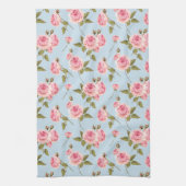 Rozen- en poolpuntenpatroon theedoek (Verticaal)