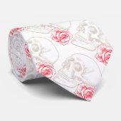 Rozen en rode rozen stropdas (Opgerold)