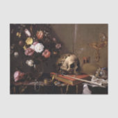  Rozen- en schedel-papier Tissuepapier (Voorkant)